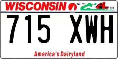WI license plate 715XWH