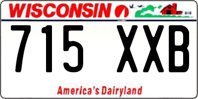 WI license plate 715XXB