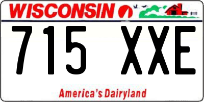 WI license plate 715XXE