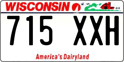 WI license plate 715XXH