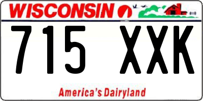 WI license plate 715XXK
