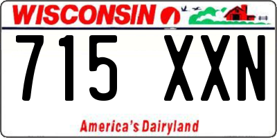 WI license plate 715XXN