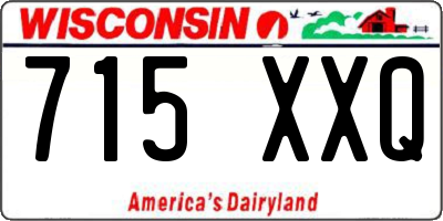 WI license plate 715XXQ