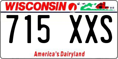 WI license plate 715XXS