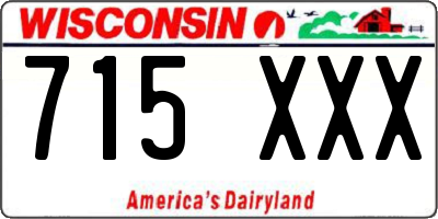 WI license plate 715XXX