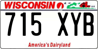 WI license plate 715XYB