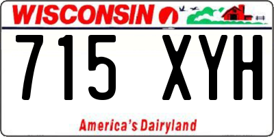 WI license plate 715XYH
