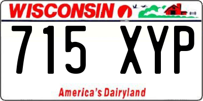 WI license plate 715XYP