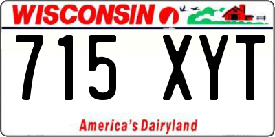 WI license plate 715XYT