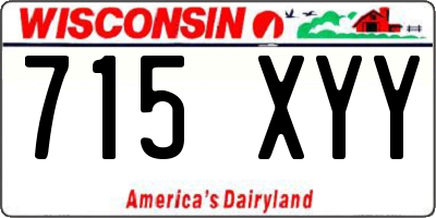 WI license plate 715XYY