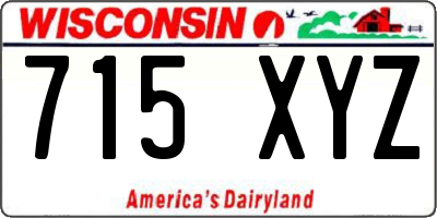 WI license plate 715XYZ