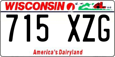 WI license plate 715XZG