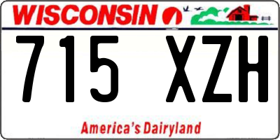 WI license plate 715XZH