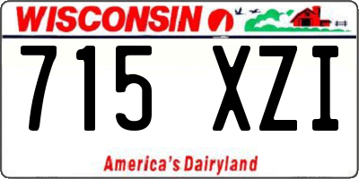 WI license plate 715XZI