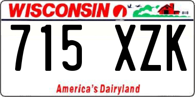 WI license plate 715XZK