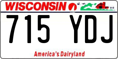 WI license plate 715YDJ