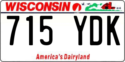 WI license plate 715YDK