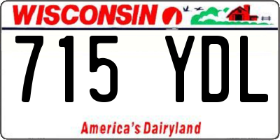 WI license plate 715YDL