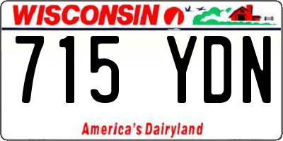 WI license plate 715YDN