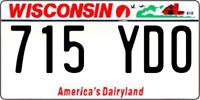 WI license plate 715YDO