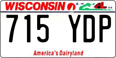 WI license plate 715YDP