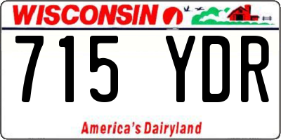 WI license plate 715YDR