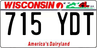 WI license plate 715YDT