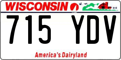 WI license plate 715YDV
