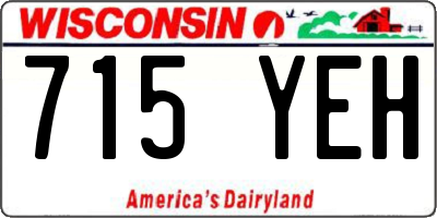 WI license plate 715YEH