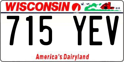 WI license plate 715YEV