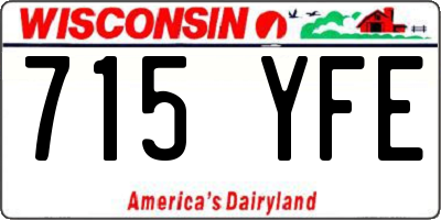 WI license plate 715YFE