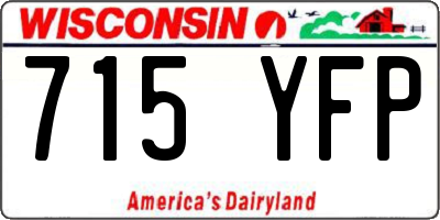 WI license plate 715YFP