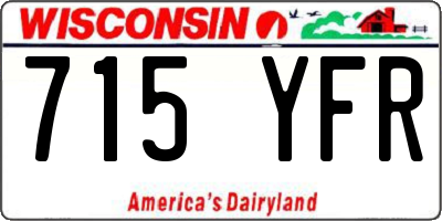 WI license plate 715YFR