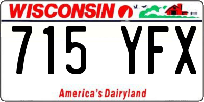 WI license plate 715YFX