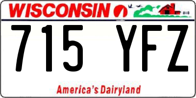 WI license plate 715YFZ