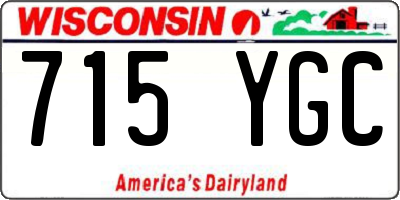 WI license plate 715YGC