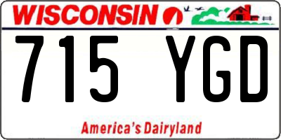 WI license plate 715YGD