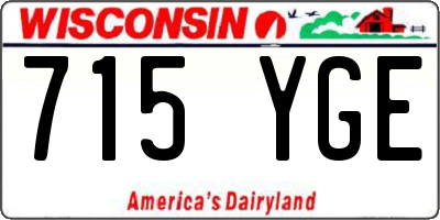 WI license plate 715YGE