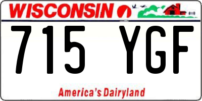WI license plate 715YGF
