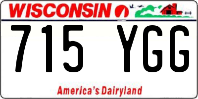 WI license plate 715YGG