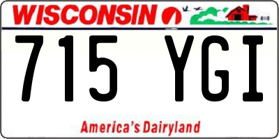 WI license plate 715YGI