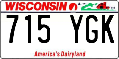 WI license plate 715YGK