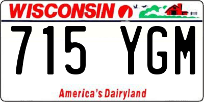 WI license plate 715YGM