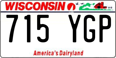 WI license plate 715YGP