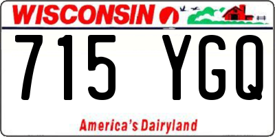 WI license plate 715YGQ
