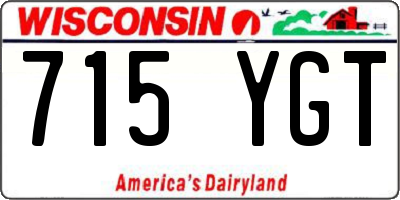 WI license plate 715YGT