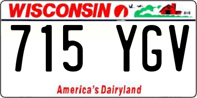 WI license plate 715YGV