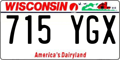 WI license plate 715YGX