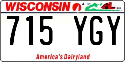 WI license plate 715YGY