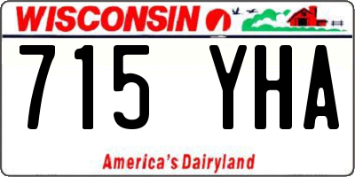 WI license plate 715YHA